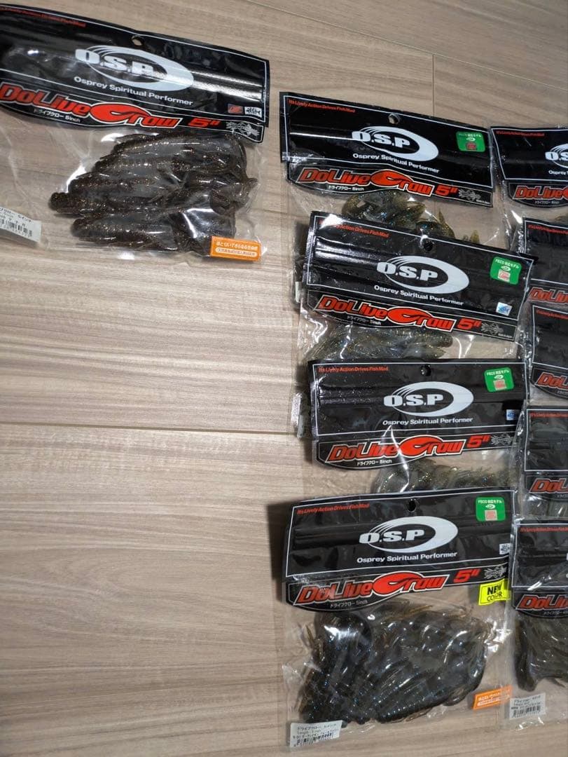 KEITECH O.S.P. クレイジーフラッパー等 ワーム52点 おまけ付き