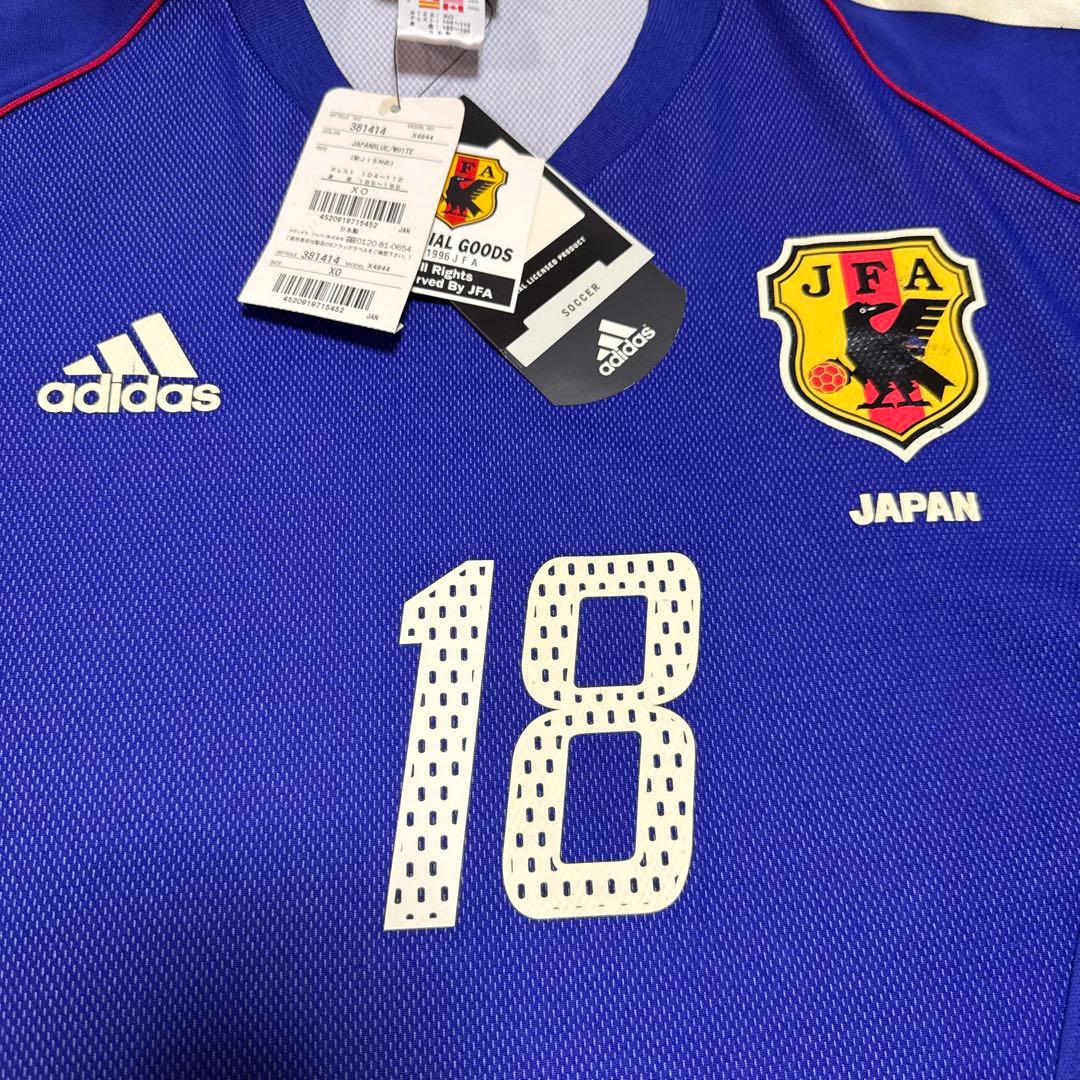 【未使用】日本代表 ユニフォーム 2002年 日韓 W杯 背番号 18 小野伸二