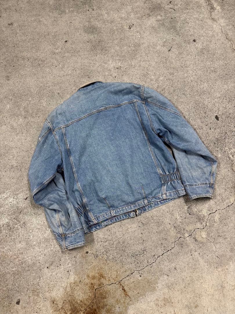 90's OLD GAP デニムデトロイトジャケット 襟レザー　191LB
