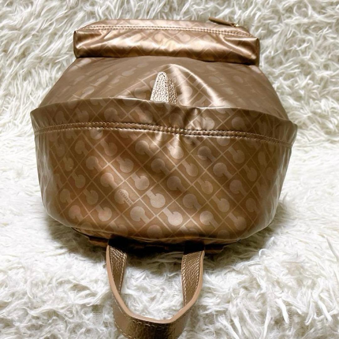 ゲラルディーニ バックパック ソフティ ナイロン 総柄 モノグラム ブロンズ