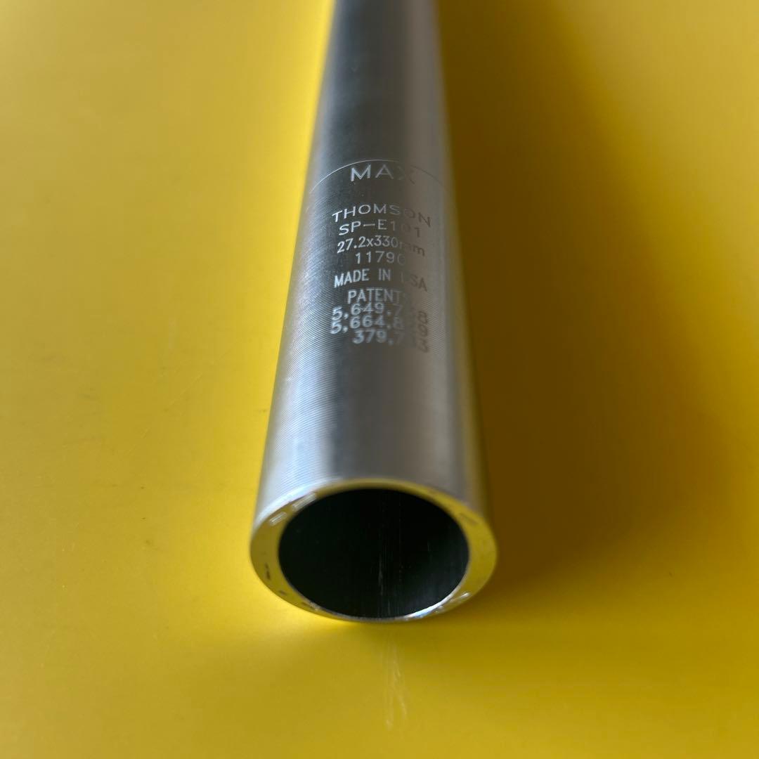 THOMSON Elite シートポストシルバー　27.2x330mm