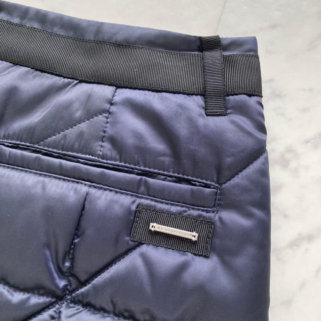 定価41800円【新品】レディース40ランバンスポール 中綿キルトスカート紺