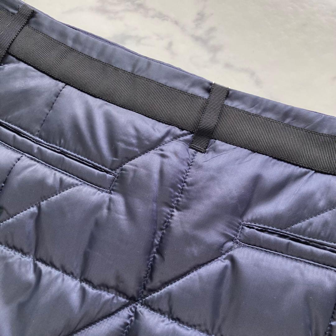 定価41800円【新品】レディース40ランバンスポール 中綿キルトスカート紺