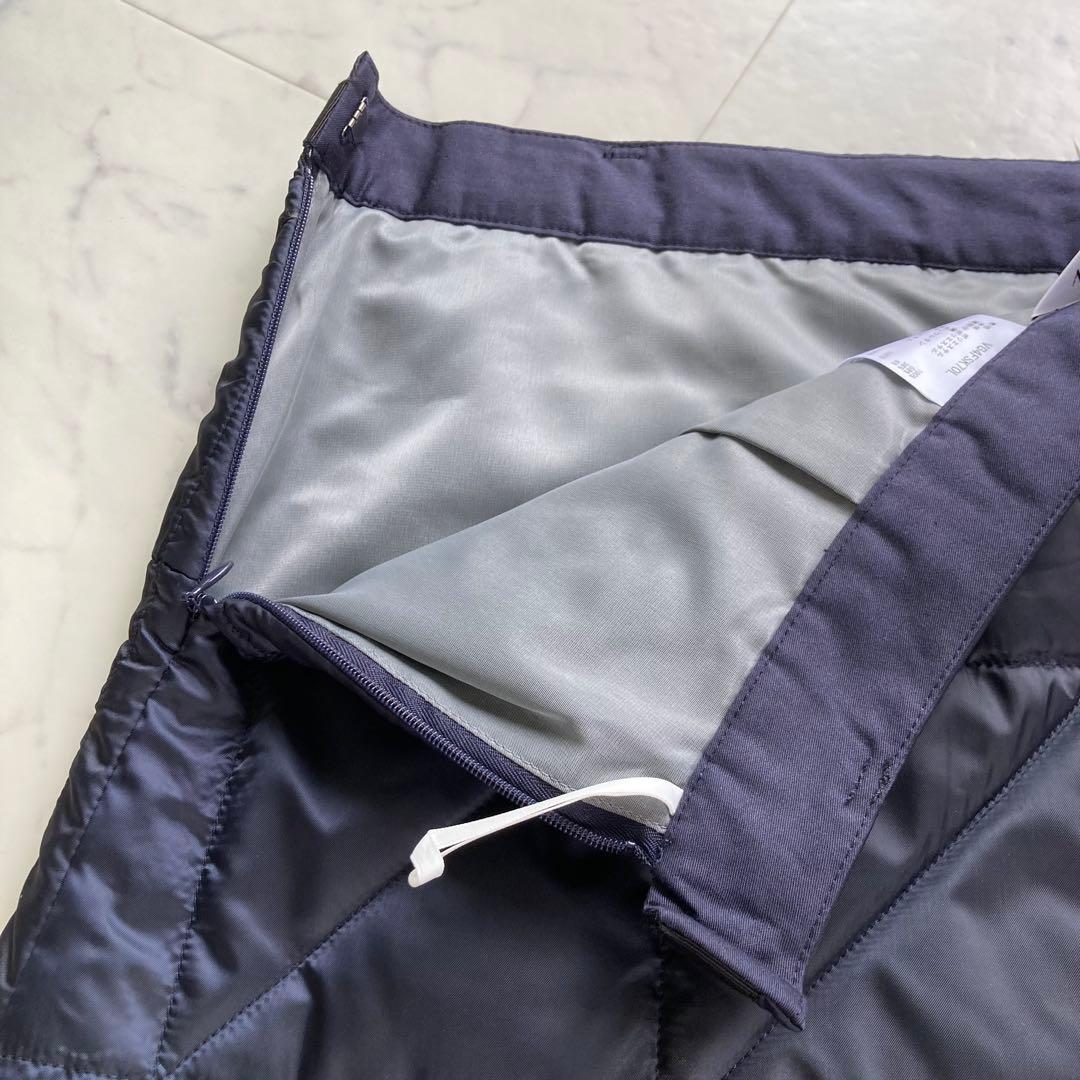 定価41800円【新品】レディース40ランバンスポール 中綿キルトスカート紺