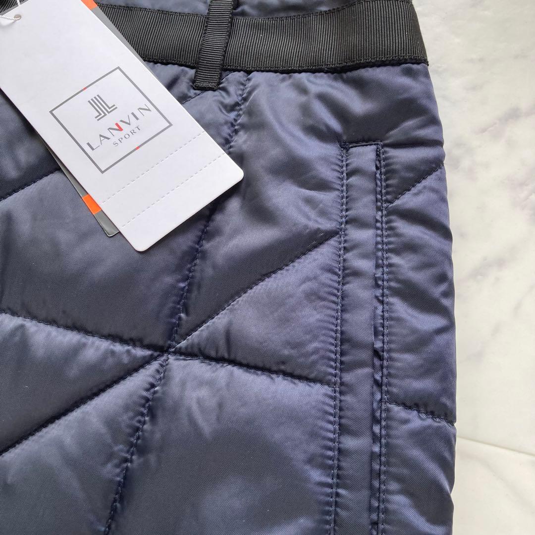 定価41800円【新品】レディース40ランバンスポール 中綿キルトスカート紺