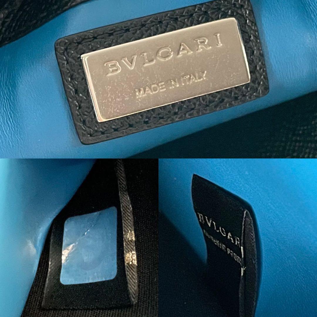 美品 BVLGARI ブルガリ サコッシュ ショルダーバッグ レザー 斜めがけ