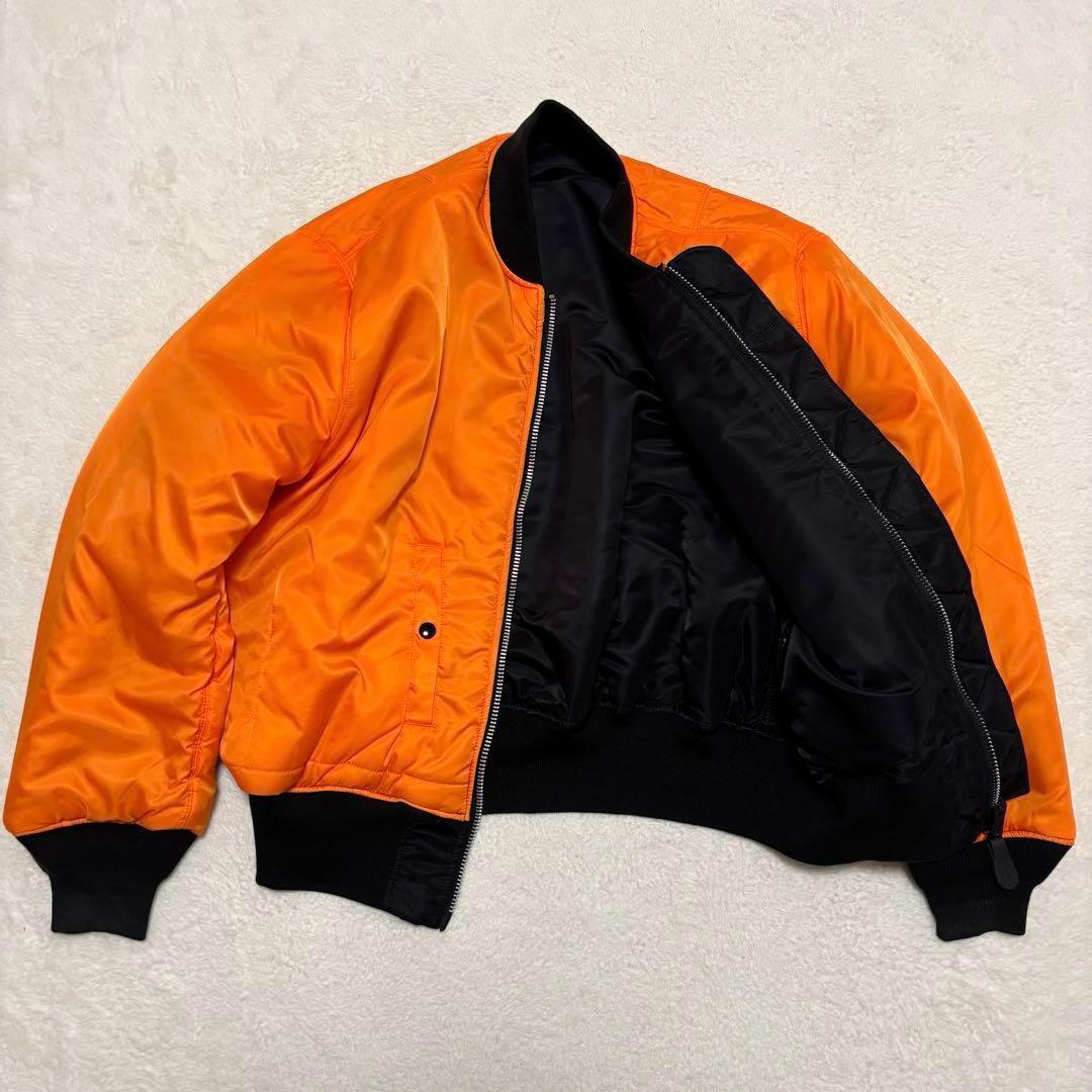 【美品 XL】 ALPHA INDUSTRIES フライトジャケット ブラック