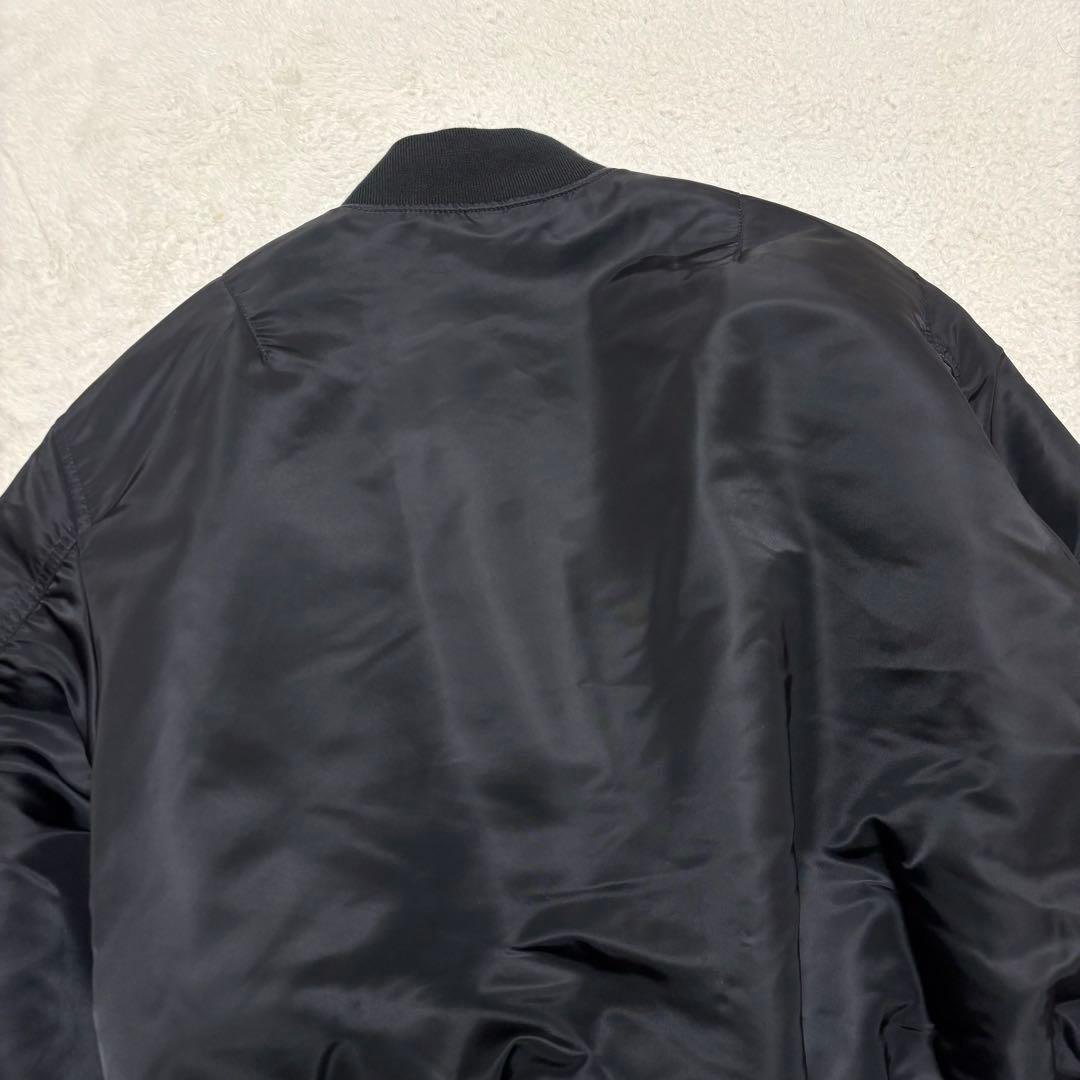 【美品 XL】 ALPHA INDUSTRIES フライトジャケット ブラック
