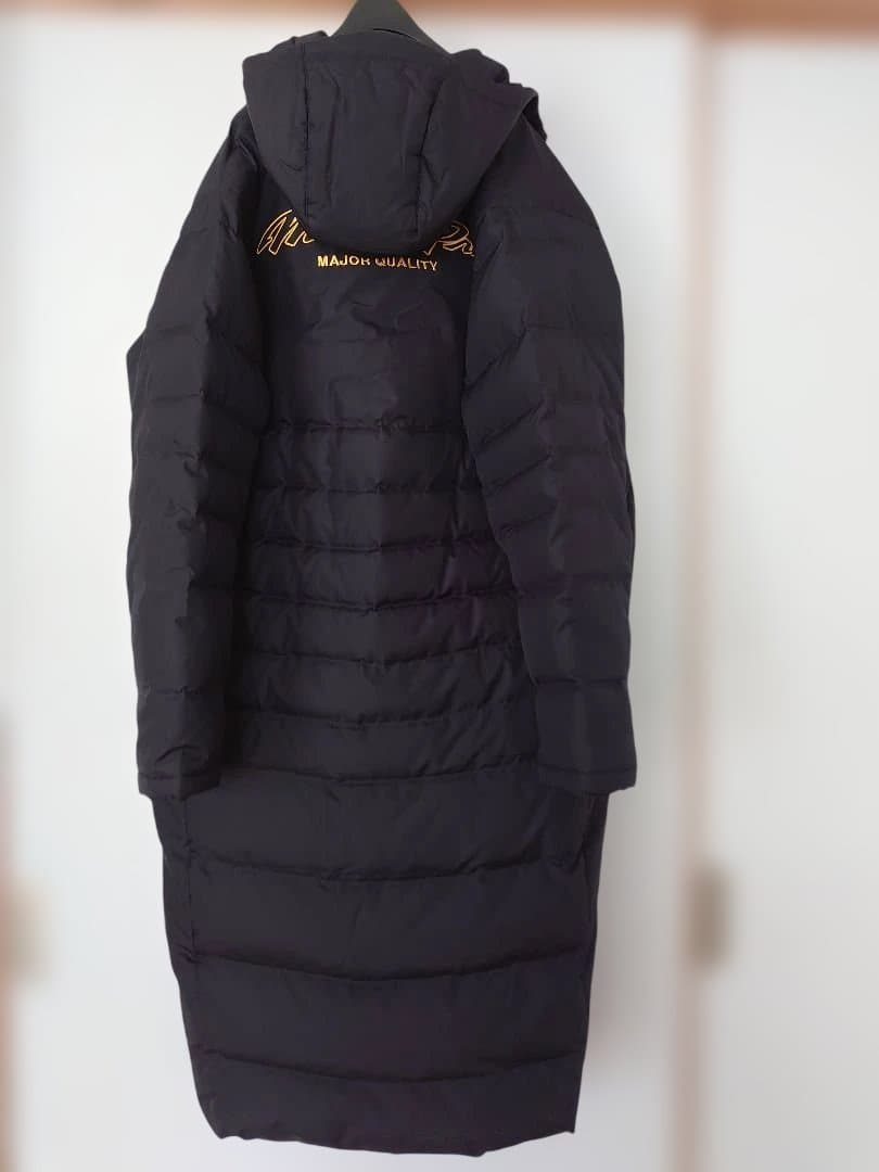 MizunoPro フード付きロングダウンジャケット 黒　Ｌサイズ