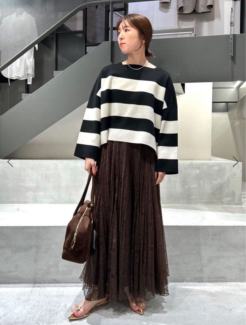 今期IENA★レースプリーツスカート