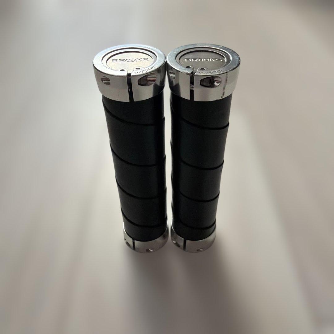 パーツ BROOKS slender leather grip (black)