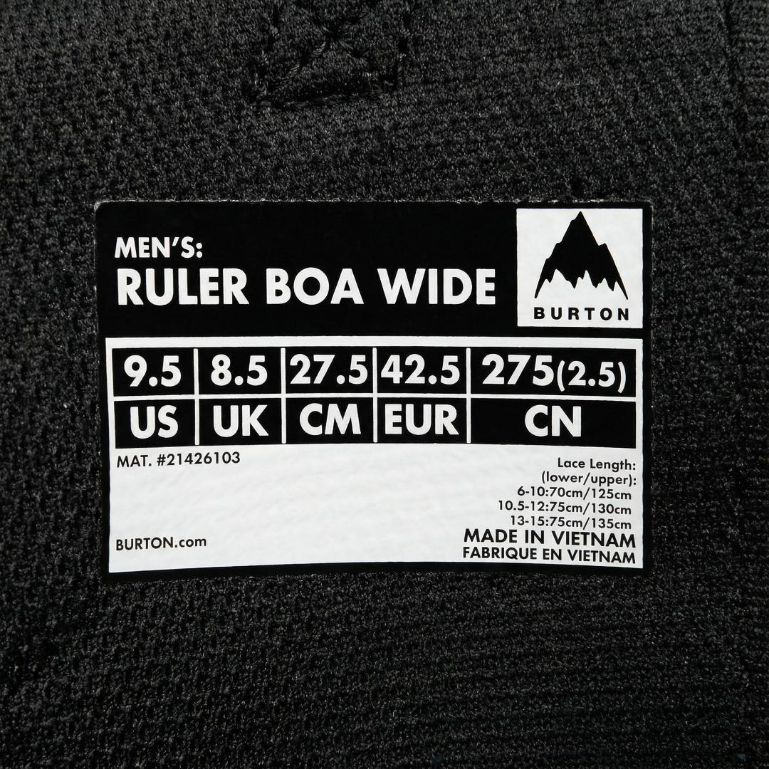 【2024年モデル】Burton Ruler BOA Wide 27.5cm