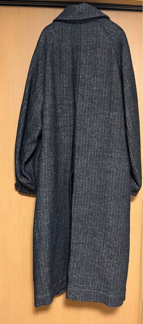25AW【VOAAOV】WOOL LINEN HERRING BONE COAT