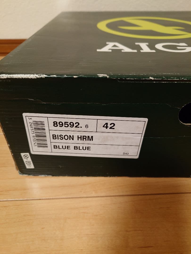 AIGLE BLUE BLUE 長靴 レインブーツ　ダークネイビー タグ付き