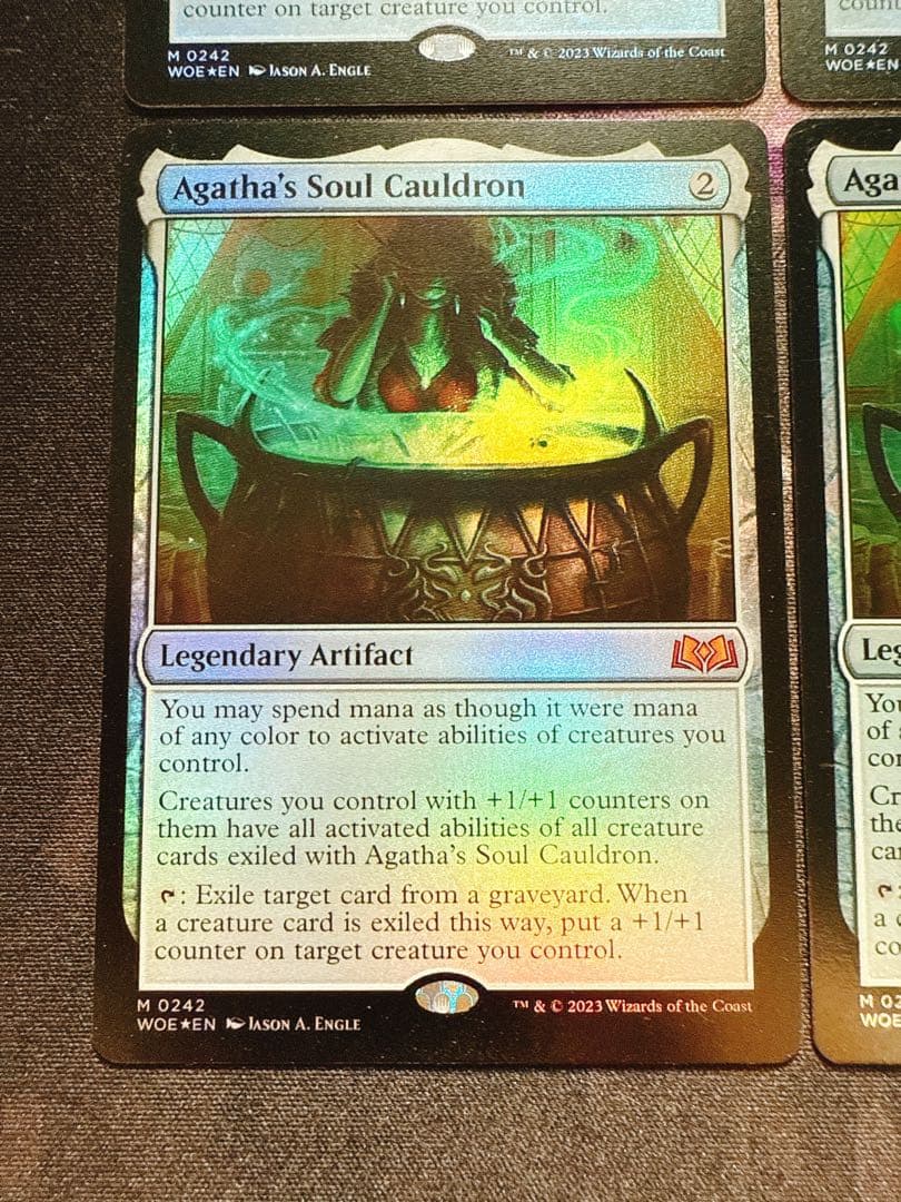 【foil】アガサの魂の大釜　英語　4枚セット