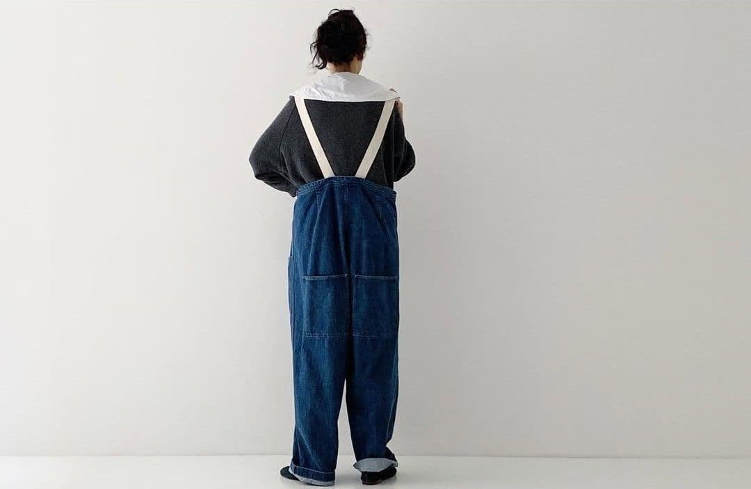 ネストローブ　デニムデッキサロペット