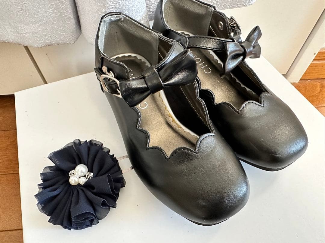 【美品】CHOPIN ショパン フォーマルドレス120㎝　シューズ19㎝