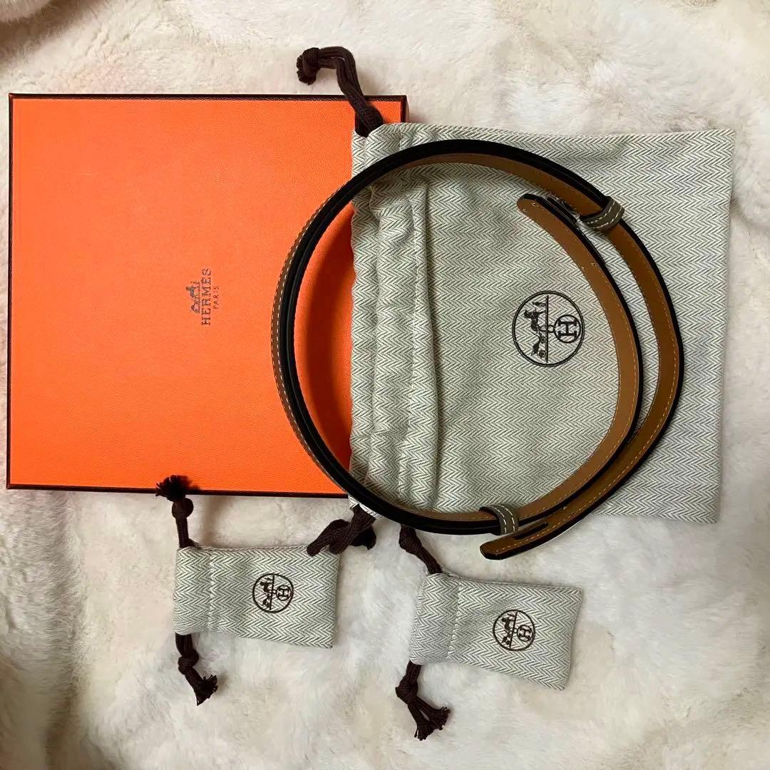 エルメス　ケリーベルト　グレー　シルバー　エトゥープ