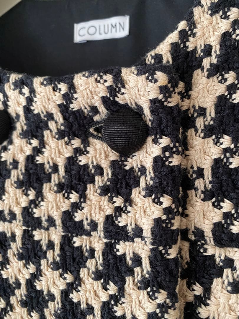 超美品⭐︎column ツイードボレロ風ケープコート ジャケット
