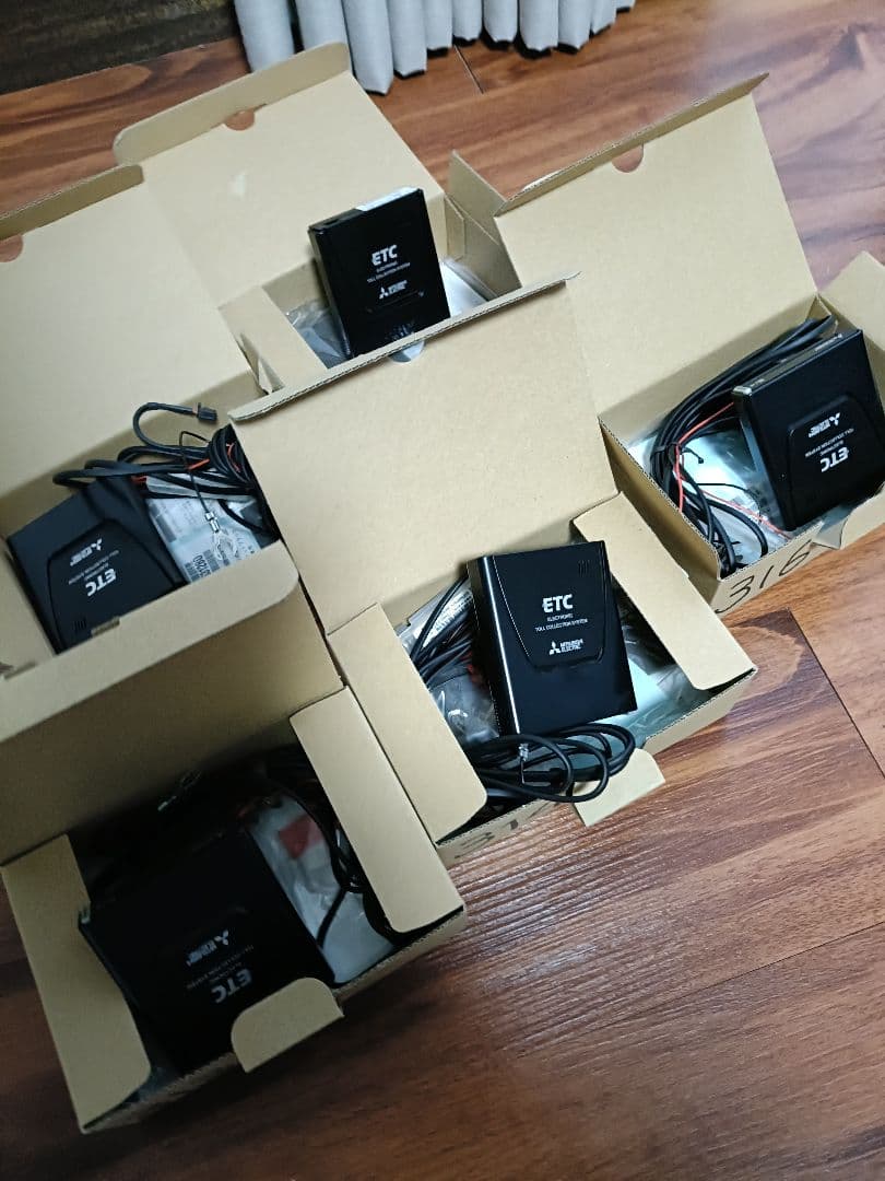 三菱 ETC車載器 ②アンテナ一体型まとめて5台