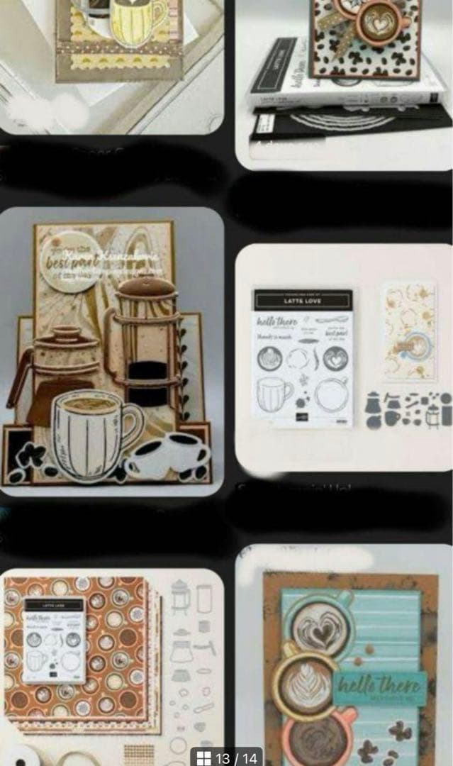 最後一点♡未使用　大人気のラテアートスタンプ＆ダイ　スタンピンアップ