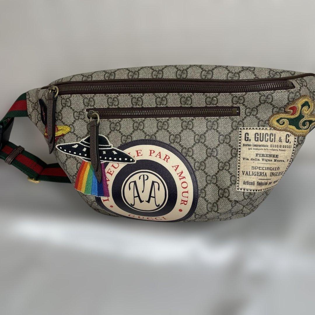 GUCCIクーリエシェリーライン G Gウエストバック【新品】