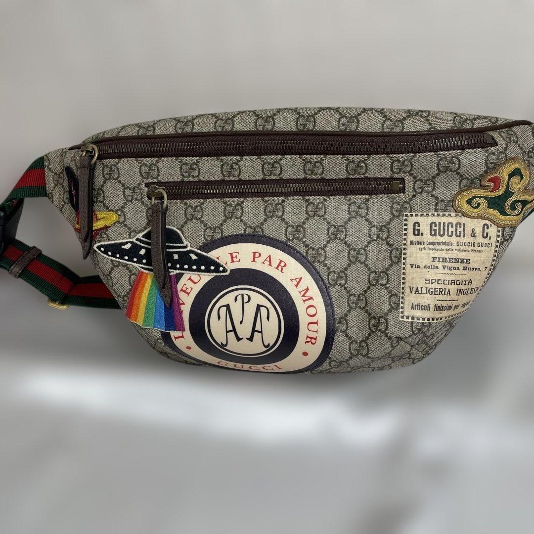 GUCCIクーリエシェリーライン G Gウエストバック【新品】