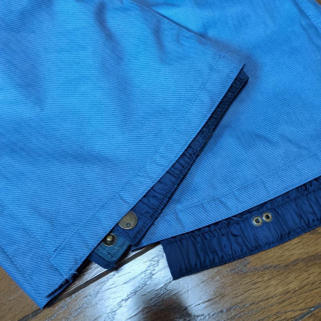 【美品】ROXY　スノボウェア　上下セット　Ｍ　デニム風　重ね着風　総柄