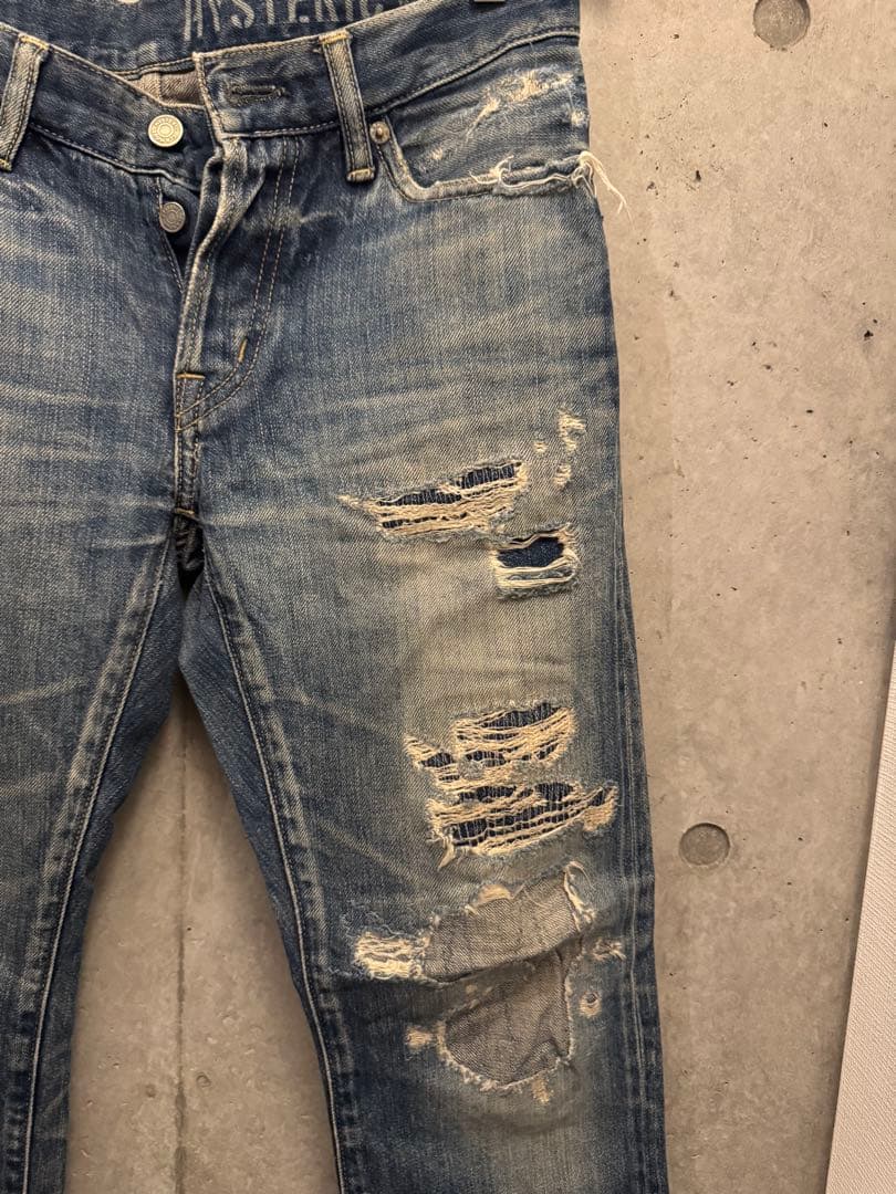 レア世代 HYSTERIC GLAMOUR！ダメージ加工 ストレートデニム　29