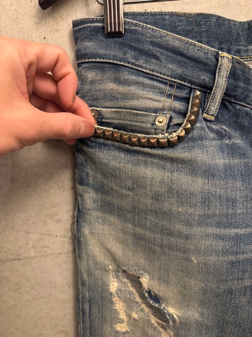 レア世代 HYSTERIC GLAMOUR！ダメージ加工 ストレートデニム　29