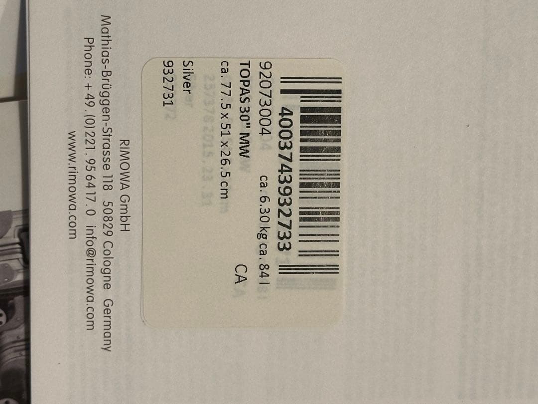 バッグ RIMOWA TOPAS30\"MW