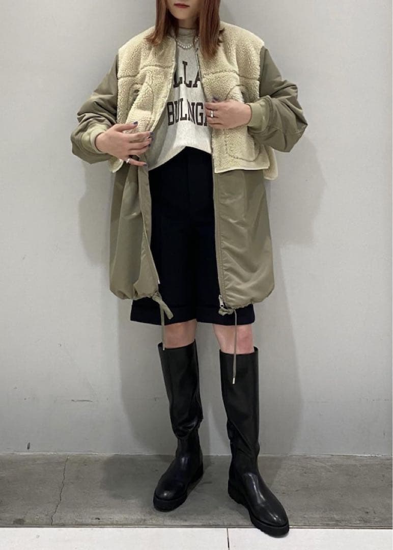 《ドラマ着用》ADAM ET ROPÉ MA-1 ボアロングコート F