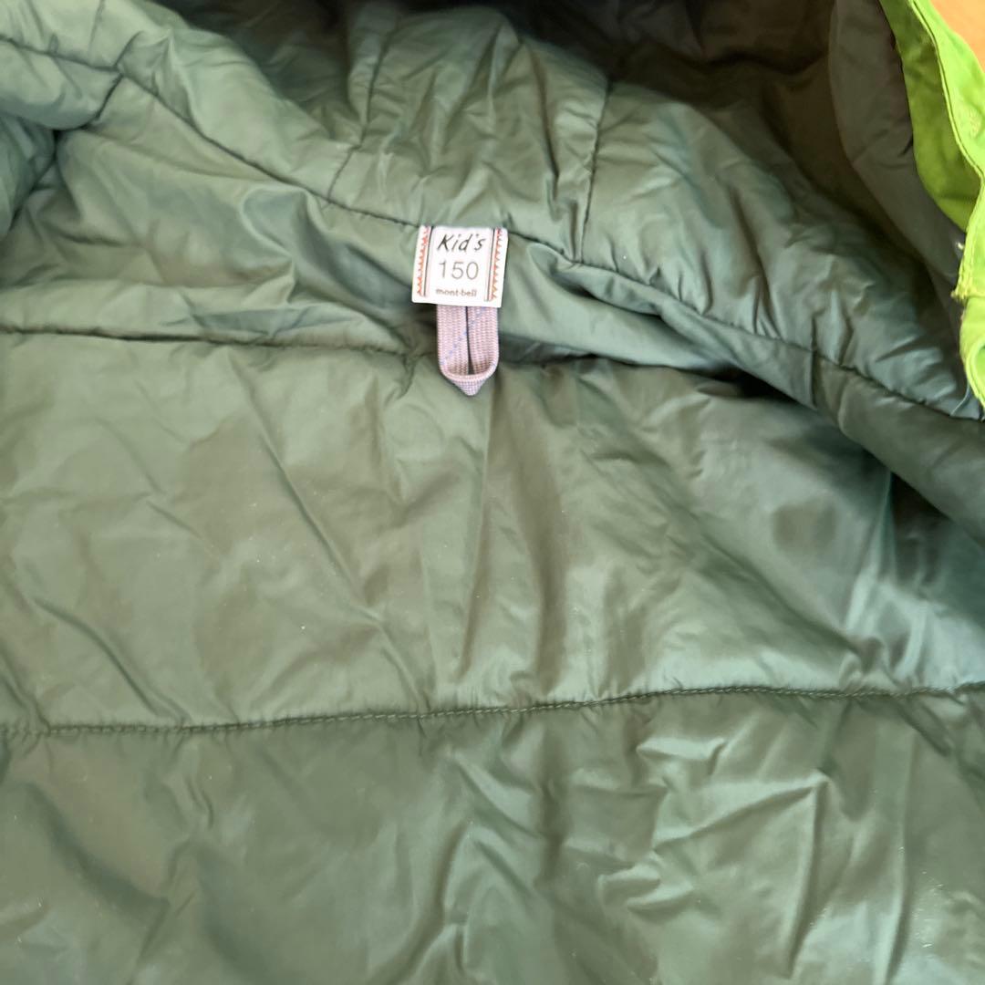 美品　モンベル　スキーウェア　150 グリーン