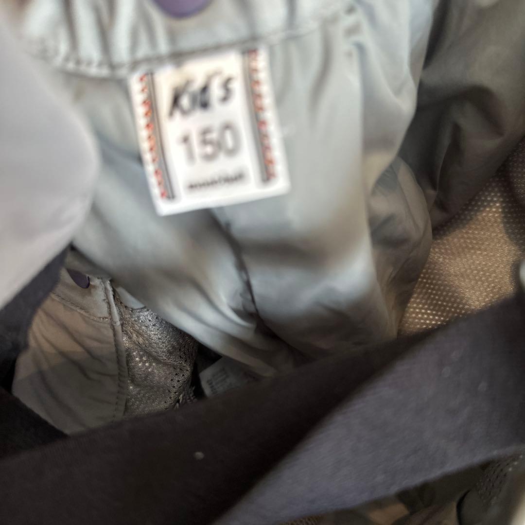 美品　モンベル　スキーウェア　150 グリーン