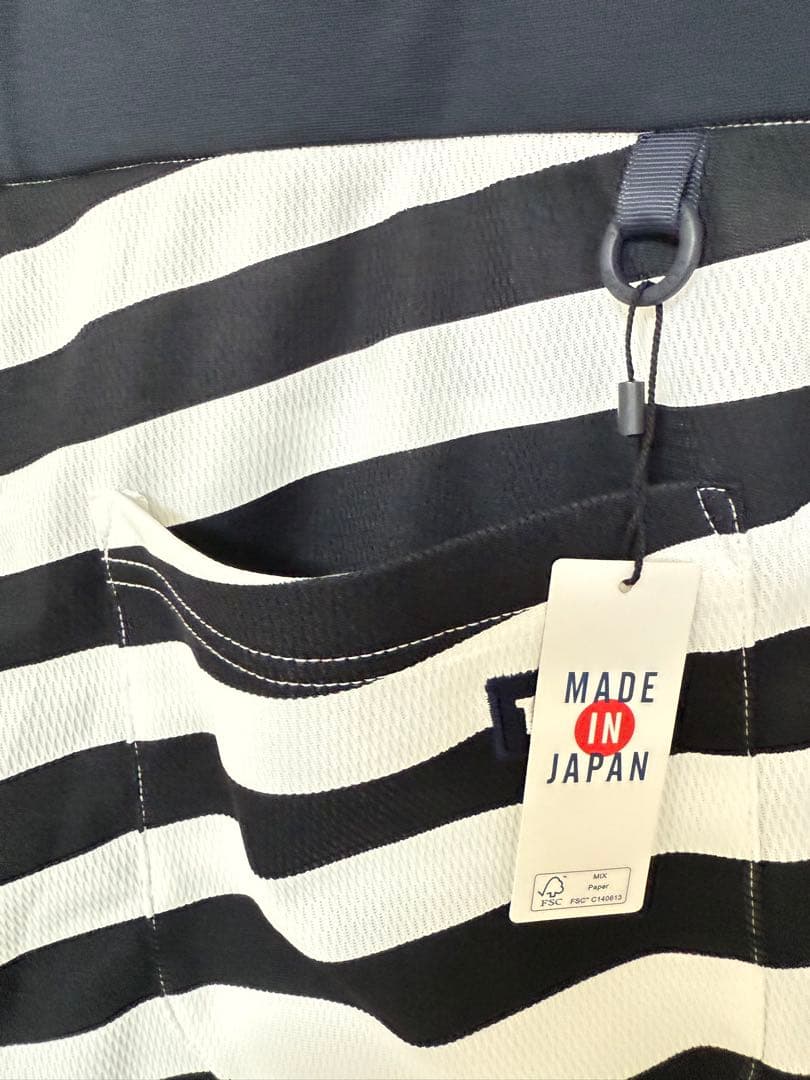 【新品未使用】パーリーゲイツ　ハーフパンツ　軽量 ボーダー　サイズ4（M）