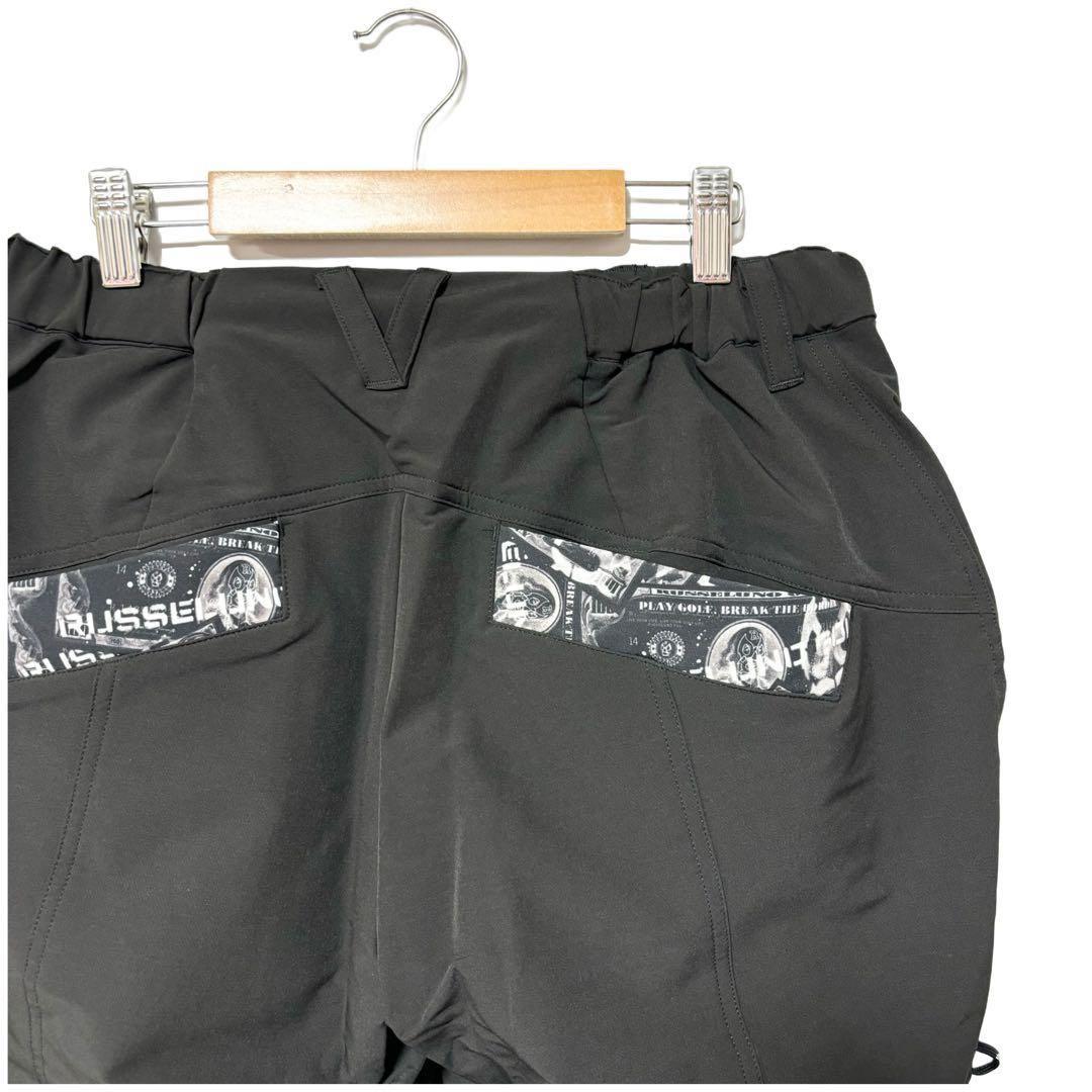 ラッセルノ ゴルフ ドラー ストレッチ ワイド ジョガーパンツ ブラック M 4