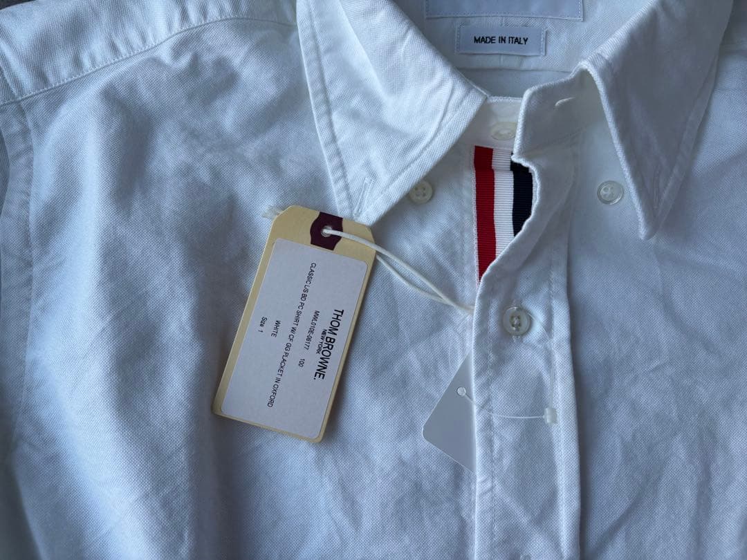 最終値下☆THOM BROWNE シャツ 美品タグ付き BROWNE