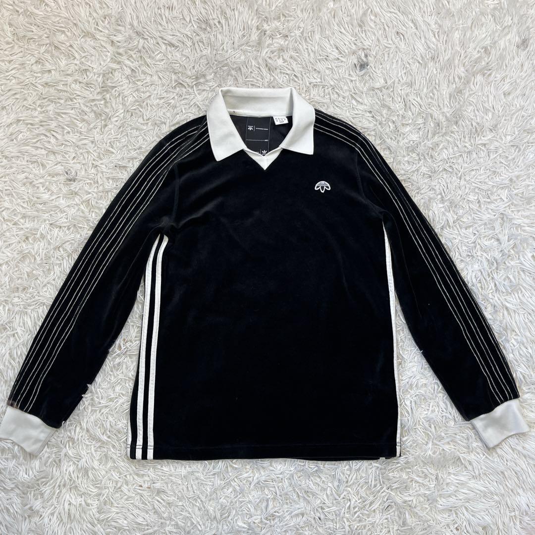 訳有】アディダス アレキサンダーワン ポロシャツ トラックライン 長袖