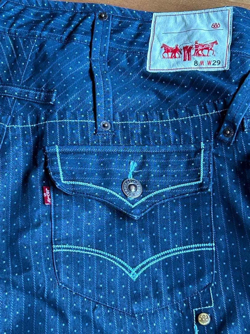 686×LEVI'S スノボウェア デニムパンツ レディース