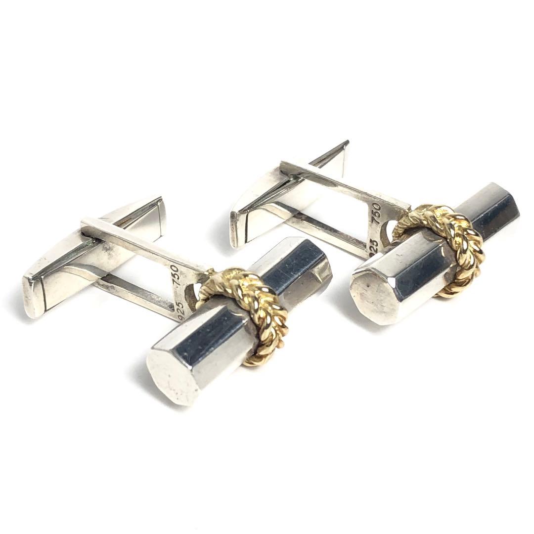 Tiffany ティファニー カフス 750×925 メンズ コンビ YG×SV