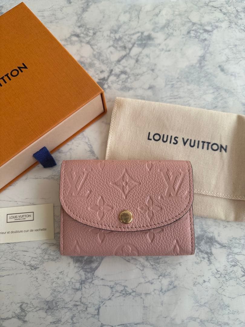 ルイヴィトン ポルトモネロザリ ミニ財布 コインケース ピンク - メルカリ