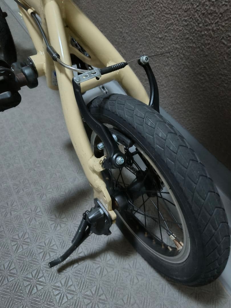 OUTRUNK 折りたたみ自転車 ベージュ　手渡し可