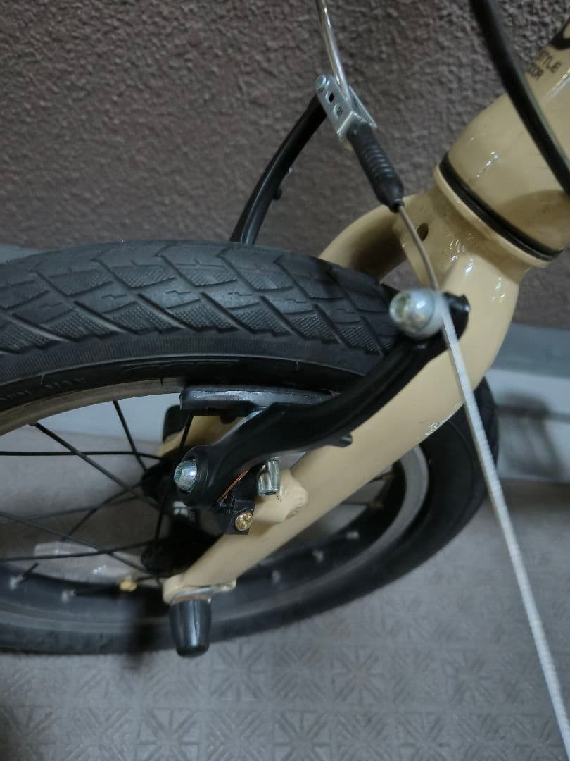 OUTRUNK 折りたたみ自転車 ベージュ　手渡し可