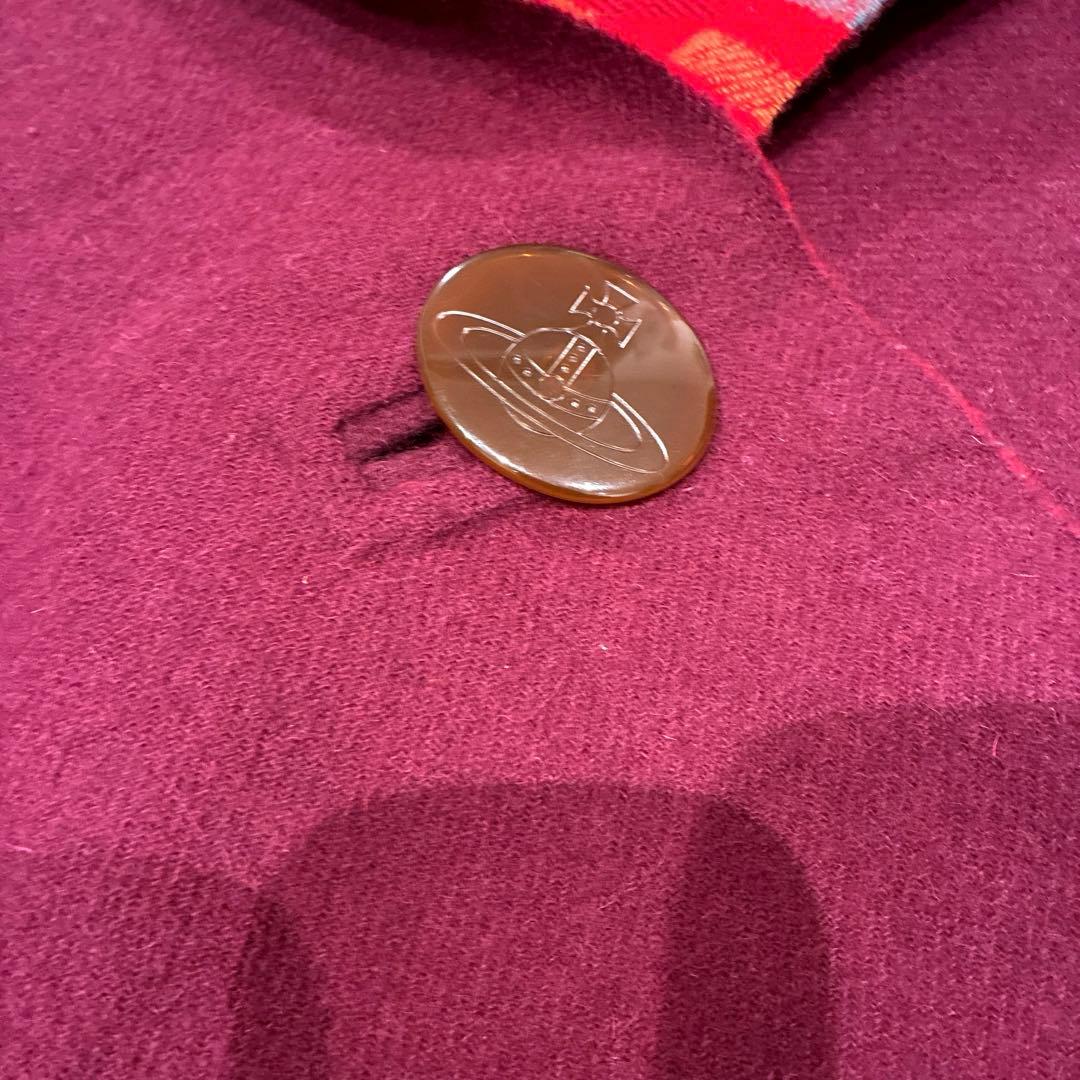 Vivienne Westwood リバーシブル ボタン付 ケープ ポンチョ