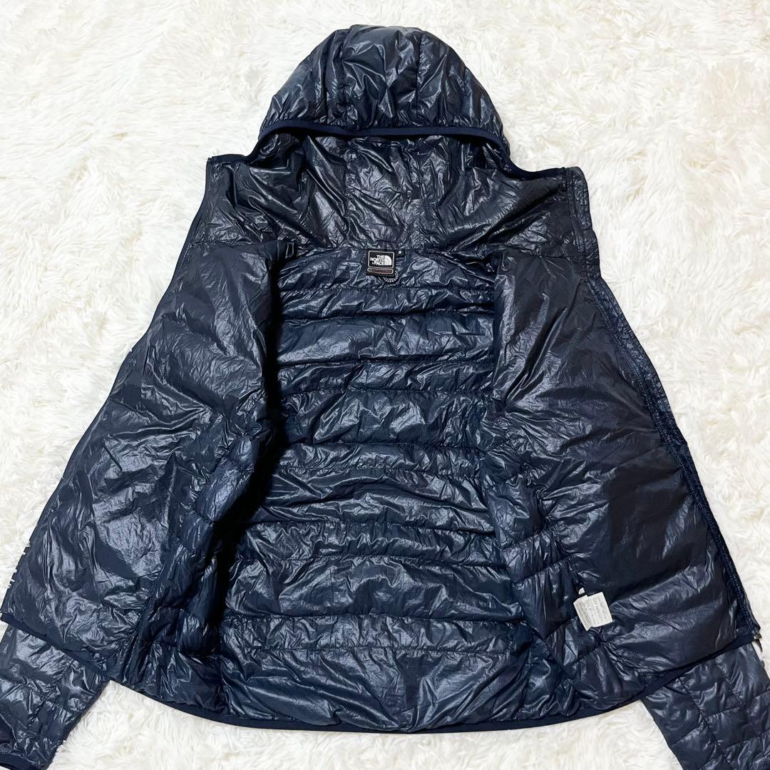 ノースフェイス ライトヒートフーディー ダウン サミットシリーズS ネイビー