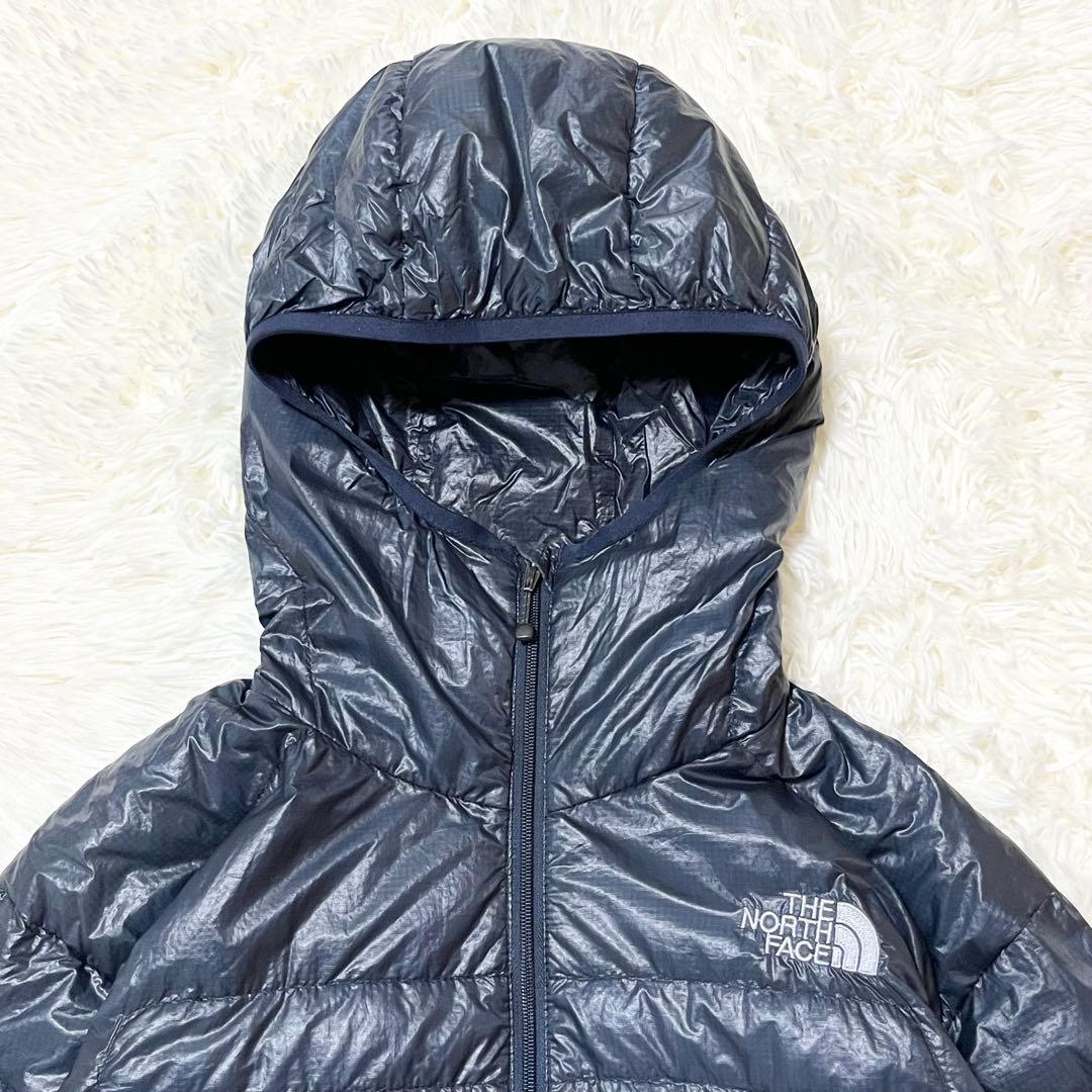 ノースフェイス ライトヒートフーディー ダウン サミットシリーズS ネイビー