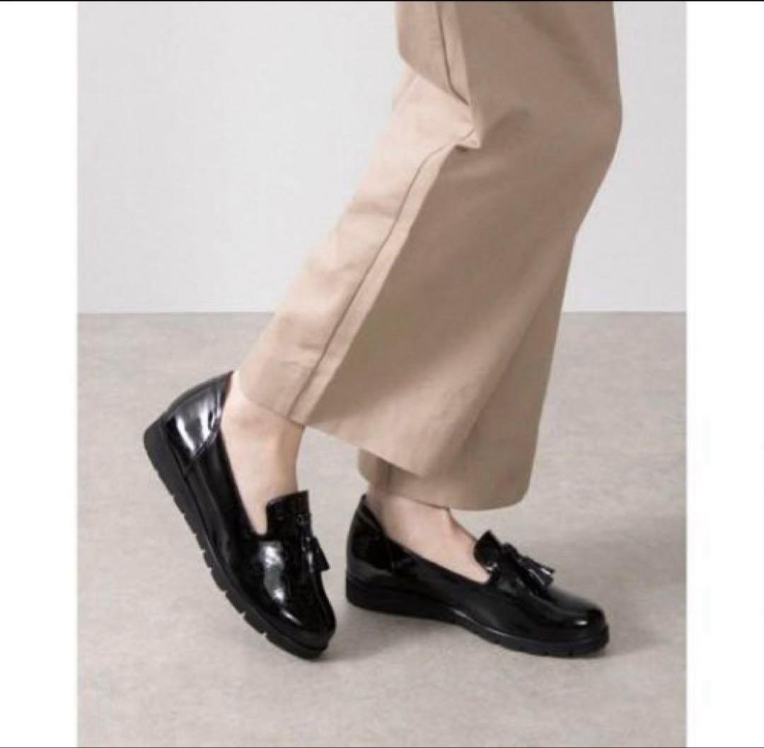 【新品】ミスキョウコ タッセル付きローファー 4E 23.0㎝ 本革