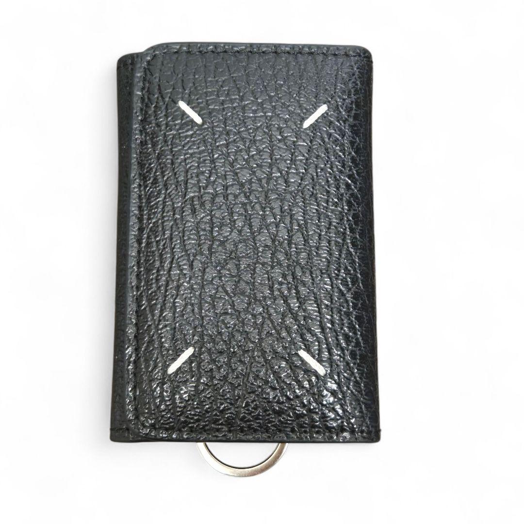 【未使用】メゾンマルジェラ 4ステッチ 6連 レザー キーケース ブラック