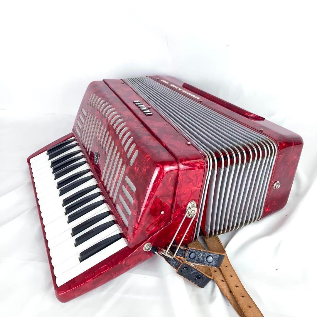 全鍵盤音出しOK】YAMAHA アコーディオン SOPRANO 32 レッドYAMAHA