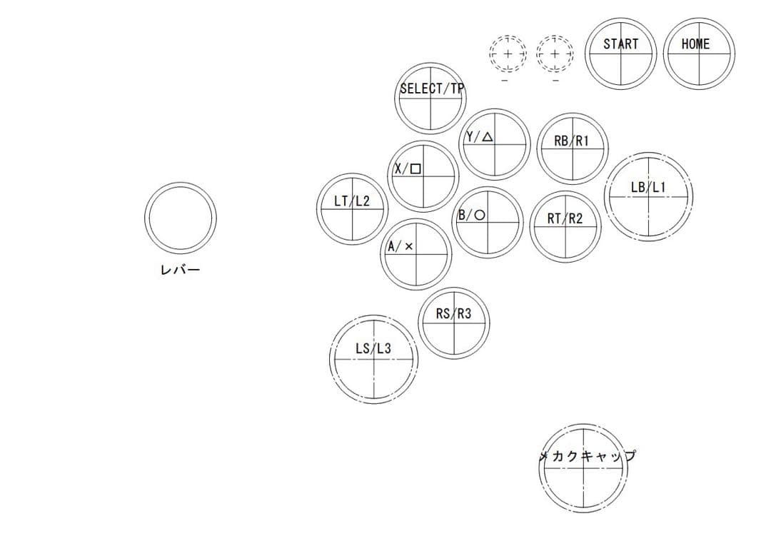 【CPC-LSF】アーケードコントローラー　アケコン 24mm 30mm 増設